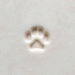 1.0cm round. Dog paw - MKM-Smr-043