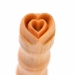 1.0cm round. Heart in heart - MKM-Smr-069