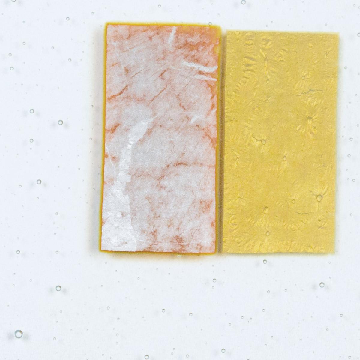 Alchemy Clear Silver to Gold Transparent, Thin-rolled, 2 mm, Fusible, 17 x 20 in., Half Sheet 
