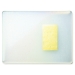 Alchemy Clear Silver to Gold Transparent, Thin-rolled, Iridescent, rainbow, 2 mm, Fusible, 17 x 20 in., Half Sheet - 001015-0051-F-HALF