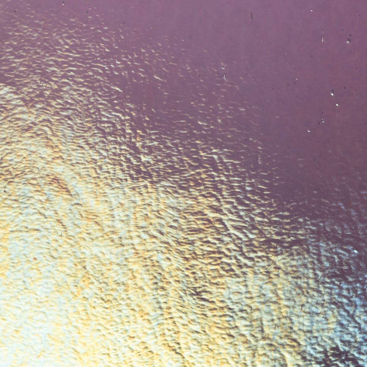 Amethyst Transparent, Thin-rolled, Iridescent, rainbow, 2 mm, Fusible, 17 x 20 in., Half Sheet 