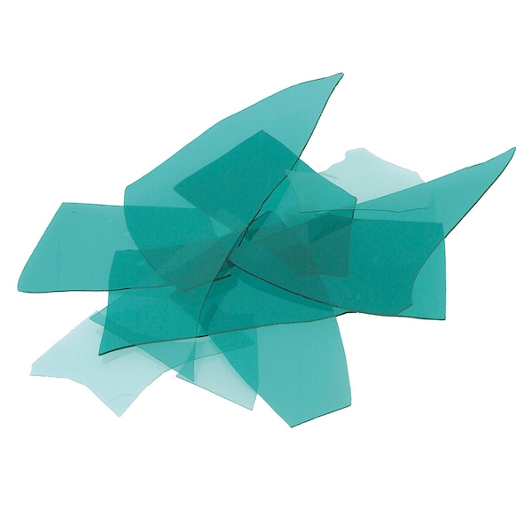 Aquamarine Blue Transparent, Confetti, Fusible 