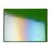 Aventurine Green Transparent, Thin-rolled, Iridescent, rainbow, 2 mm, Fusible, 17 x 20 in., Half Sheet - 001112-0051-F-HALF