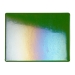 Aventurine Green Transparent, Thin-rolled, Iridescent, rainbow, 2 mm, Fusible, 17 x 20 in., Half Sheet - 001112-0051-F-HALF