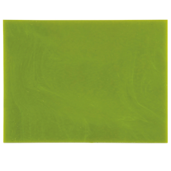 Avocado Green Opalescent, Thin-rolled, 2 mm, Fusible, 17 x 20 in., Half Sheet 