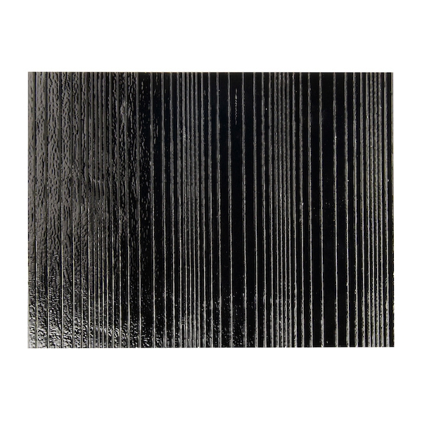 Black Opalescent, Accordion Texture, 3 mm, Fusible, 17 x 20 in., Half Sheet 