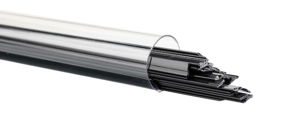 Black Opalescent, Ribbon, 1 mm, Fusible, by the Tube 