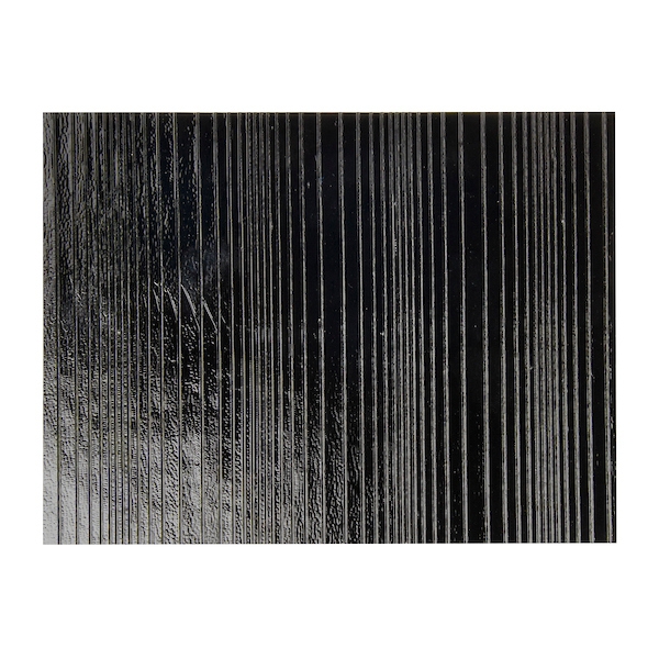 Black Opalescent, Thin, Accordion Texture, 2 mm, Fusible, 17 x 20 in., Half Sheet 
