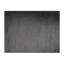 Black Opalescent, Thin, Reeded Texture, 2 mm, Fusible, 17 x 20 in., Half Sheet 