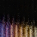 Black Opalescent, Thin, Reeded Texture, Iridescent, rainbow, 2 mm, Fusible, 17 x 20 in., Half Sheet - 000100-0054-F-HALF