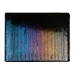 Black Opalescent, Thin, Reeded Texture, Iridescent, rainbow, 2 mm, Fusible, 17 x 20 in., Half Sheet - 000100-0054-F-HALF