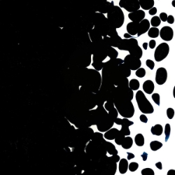 Blue Black Opalescent, Frit, Fusible 