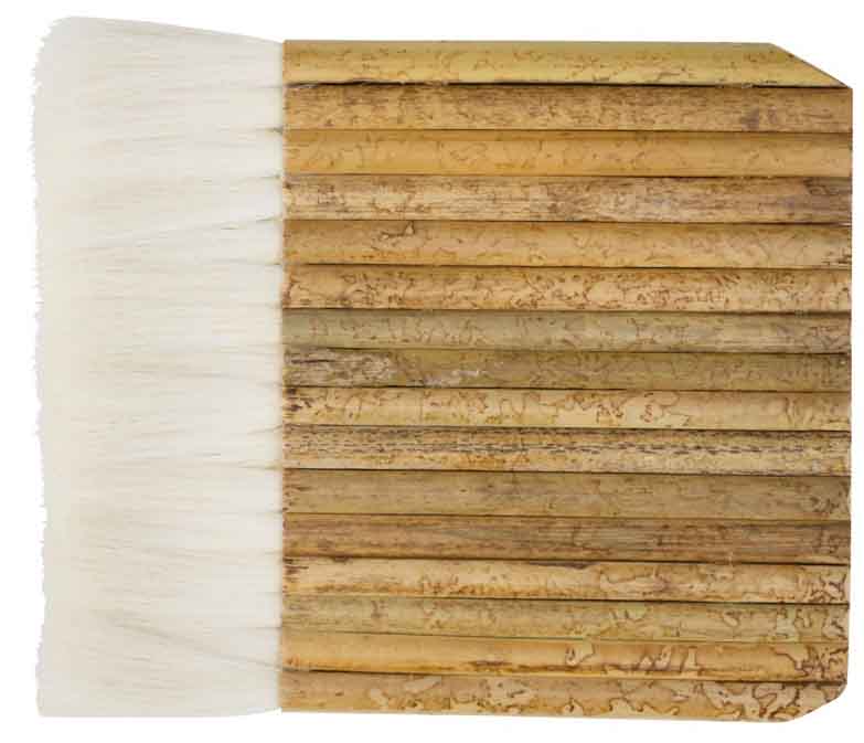 Brush Hake Pipe Handle Sheep Hair 5 1/2 Inch wide 