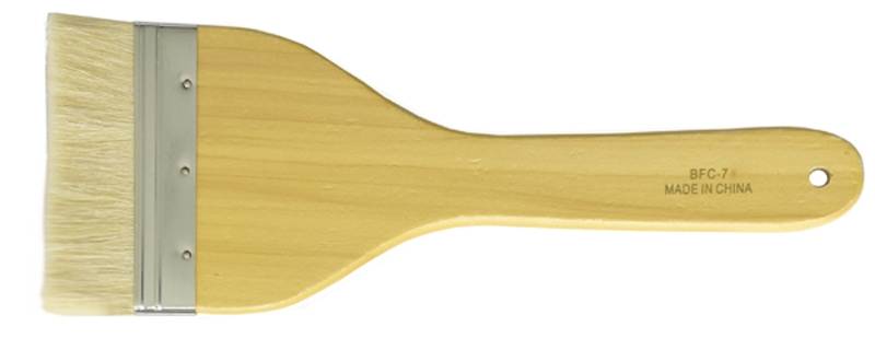 Brush Hake with Metal Ferrule Sheep Hair 4 5/8 Inch wide 