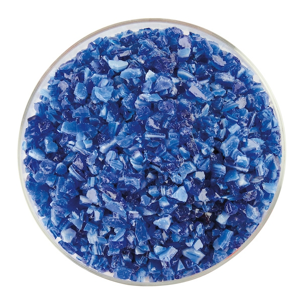 Caribbean Blue, White 2-Color Mix, Frit, Fusible 