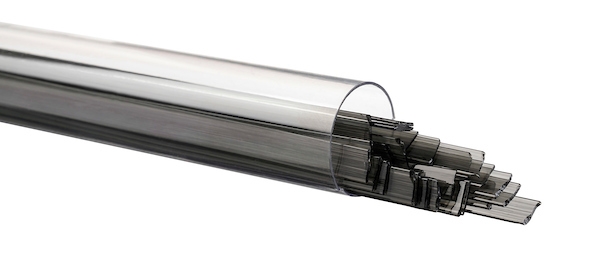 Charcoal Gray Transparent, Ribbon, 1 mm, Fusible, by the Tube 
