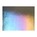 Charcoal Gray Transparent, Thin-rolled, Iridescent, rainbow, 2 mm, Fusible, 17 x 20 in., Half Sheet - 001129-0051-F-HALF