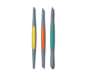 Clay Finishing Tools (Small): Strong-Firm Silicone Set (3pcs) 