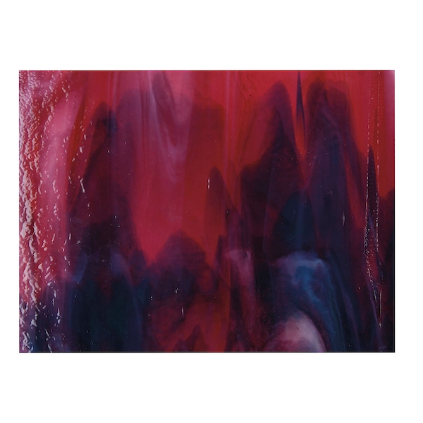 Cranberry Pink, Azure Blue, White Opal, Dbl-rolled 