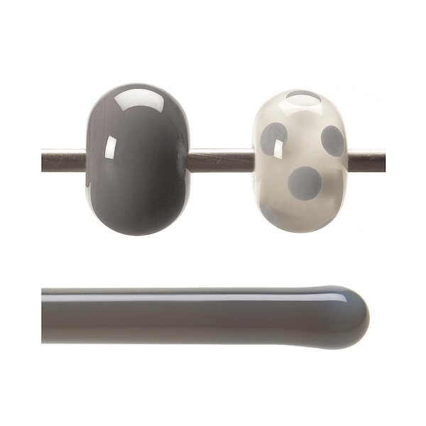 Deco Gray Opalescent, Rod, 5 mm, Fusible 