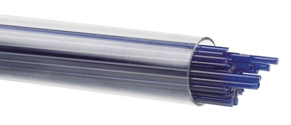 Deep Cobalt Blue Opalescent, Stringer, Fusible, by the Tube 