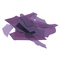 Deep Royal Purple Transparent, Confetti, Fusible 