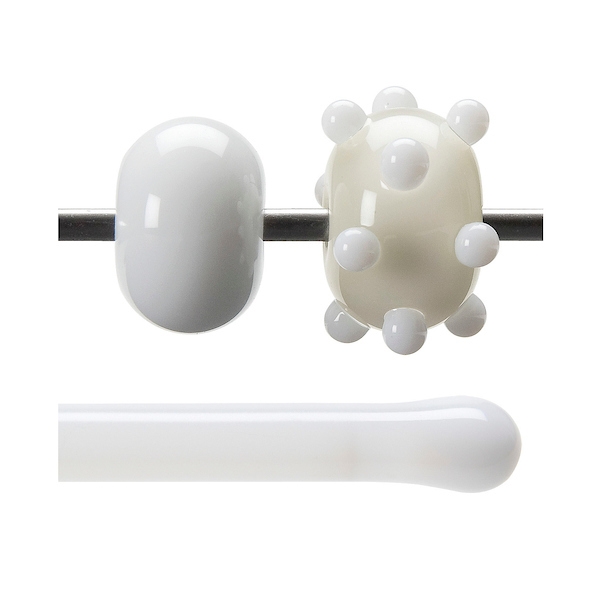 Dense White Opalescent, Rod, 5 mm, Torch Compatible 