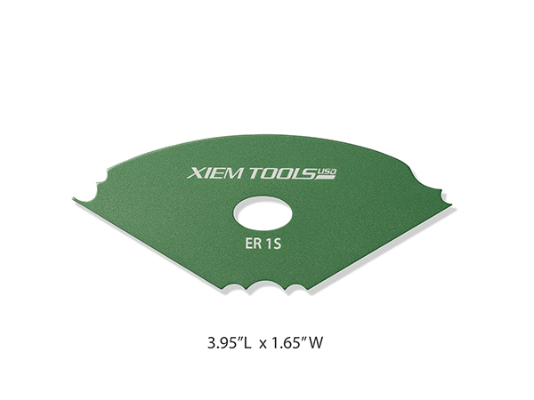 Edger Rib 1 Small Green Anodized Aircraft Aluminum 