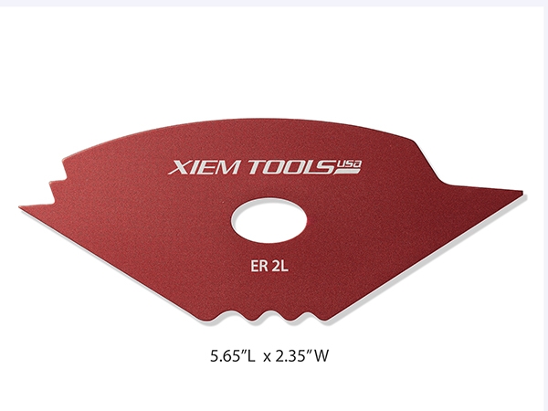 Edger Rib 2 Large Red Anodized Aircraft Aluminum 