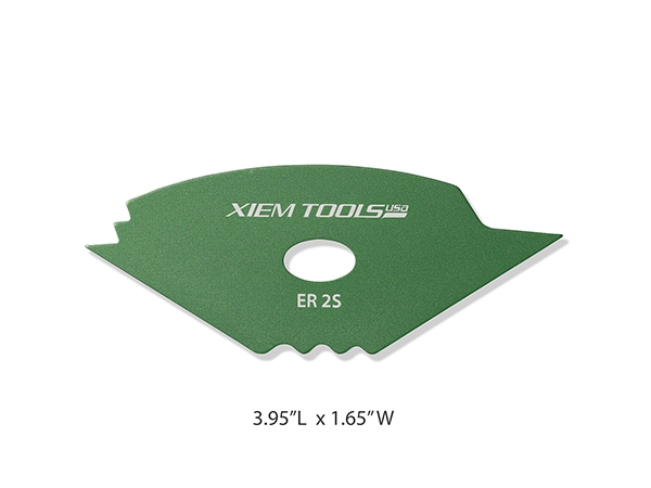 Edger Rib 2 Small Green Anodized Aircraft Aluminum 