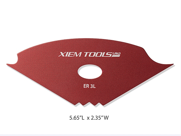 Edger Rib 3 Large Red Anodized Aircraft Aluminum 