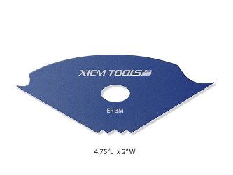 Edger Rib 3 Medium Blue Anodized Aircraft Aluminum 