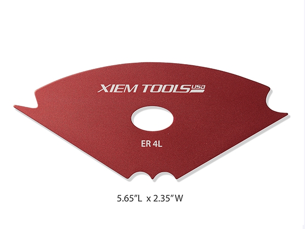 Edger Rib 4 Large Red Anodized Aircraft Aluminum 
