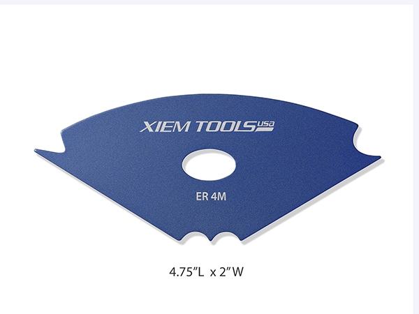 Edger Rib 4 Medium Blue Anodized Aircraft Aluminum 