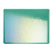 Emerald Green Transparent, Thin-rolled, Iridescent, rainbow, 2 mm, Fusible, 17 x 20 in., Half Sheet - 001417-0051-F-HALF