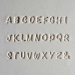 Font Set.  Fridge Notes upper case.  26 letters and 1 ampersand - MKM-FSFNu