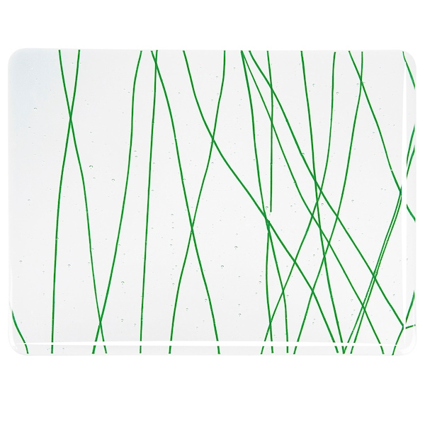 Forest Green Streamers on Clear 