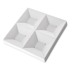 Four-Square Dish 