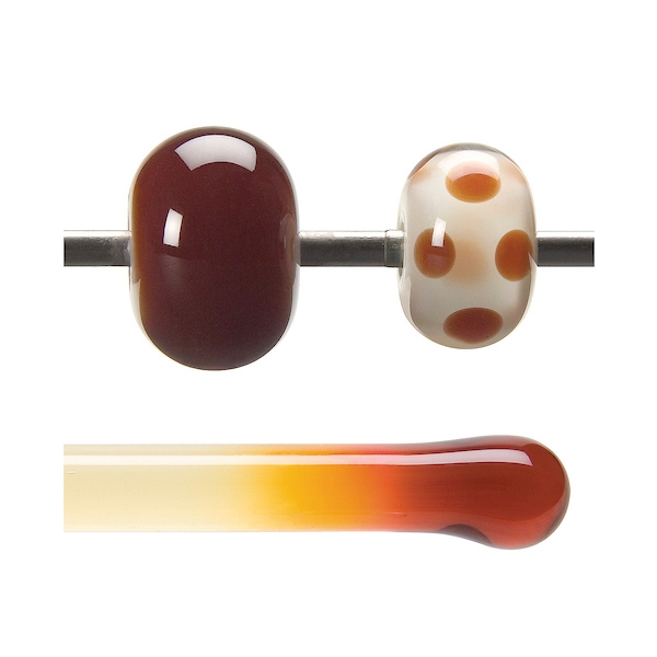 Garnet Red Transparent, Rod, 5 mm, Fusible 