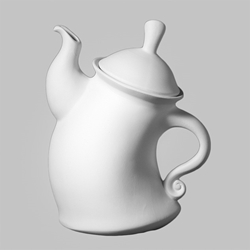 Low Fire - Large Dancing Tea Pot 