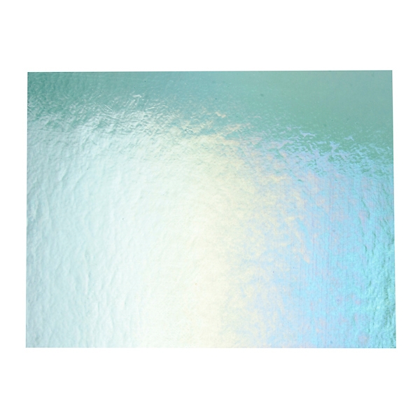 Light Aquamarine Blue, Dbl-rolled, Irid, rainb. 
