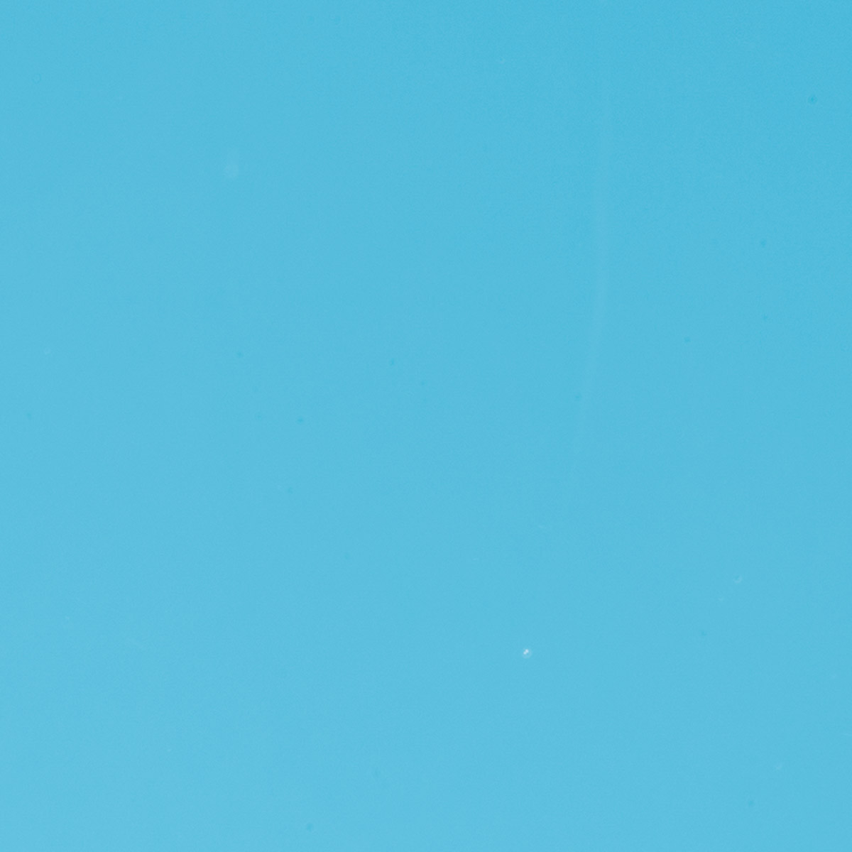 Light Cyan Opalescent, Thin-rolled, 2 mm, Fusible, 17 x 20 in., Half Sheet 