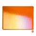 Light Orange Striker Transparent, Thin-rolled, Iridescent, rainbow, 2 mm, Fusible, 17 x 20 in., Half Sheet - 001025-0051-F-HALF
