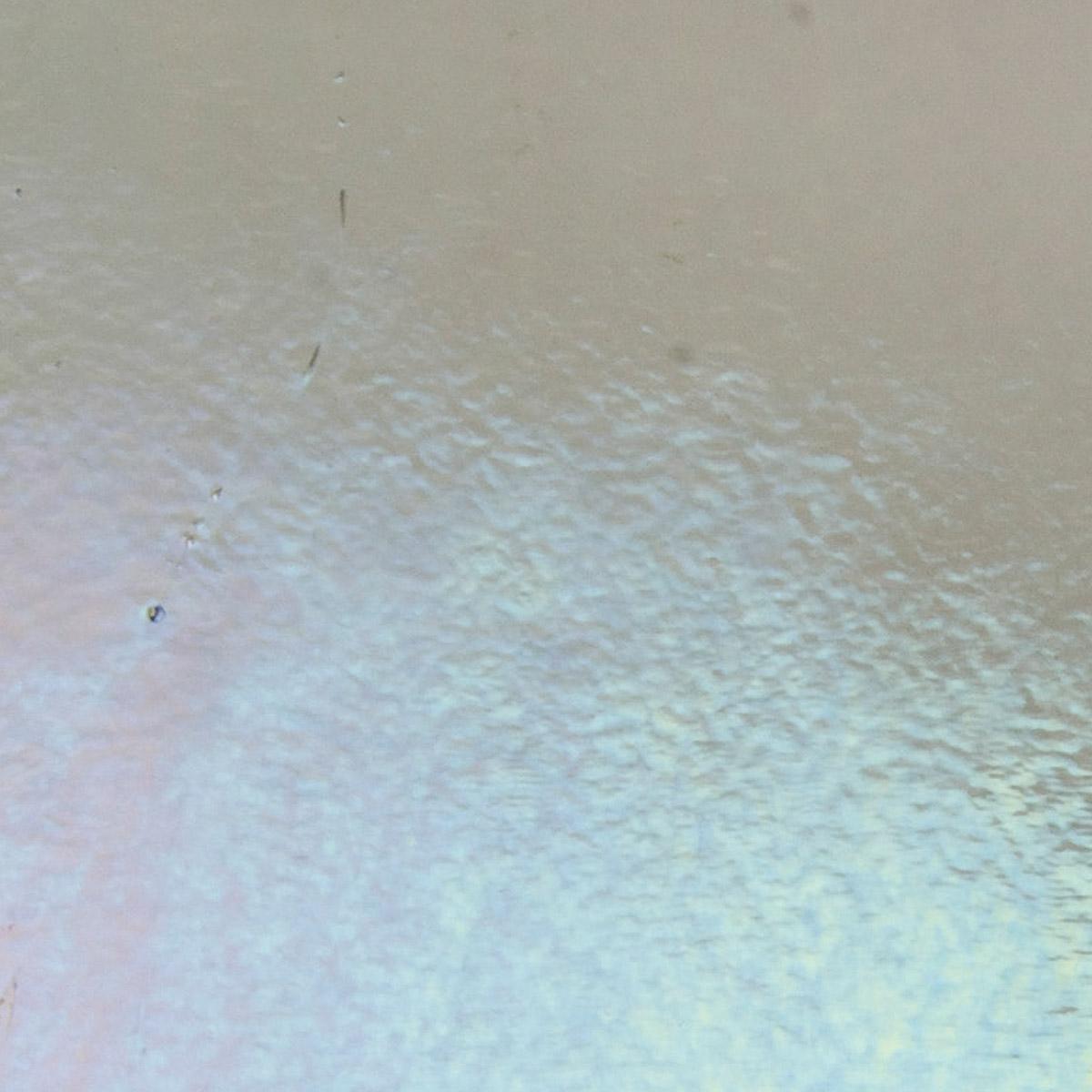 Light Silver Gray Transparent, Thin-rolled, Iridescent, rainbow, 2 mm, Fusible, 17 x 20 in., Half Sheet 