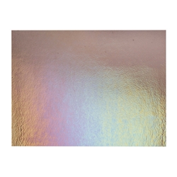 Light Violet Transparent, Thin-rolled, Iridescent, rainbow, 2 mm, Fusible, 17 x 20 in., Half Sheet 