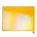Marigold Yellow Transparent, Thin-rolled, Iridescent, rainbow, 2 mm, Fusible, 17 x 20 in., Half Sheet - 001320-0051-F-HALF