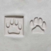 Medium Square #144 Dog paw print - MKM-Ssm-144