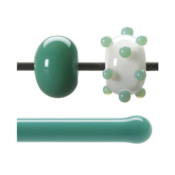 Mineral Green Opalescent, Rod, 5 mm, Fusible 