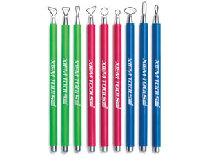 Mini Ribbon Sculpting Tool D  SET(9) Heat Treated Blade 