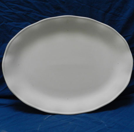 Oblong Ruffled Edge Platter 